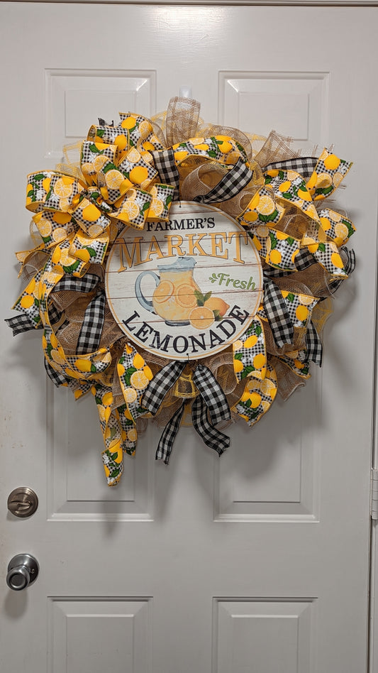 Lemonade Deco Mesh Wreath