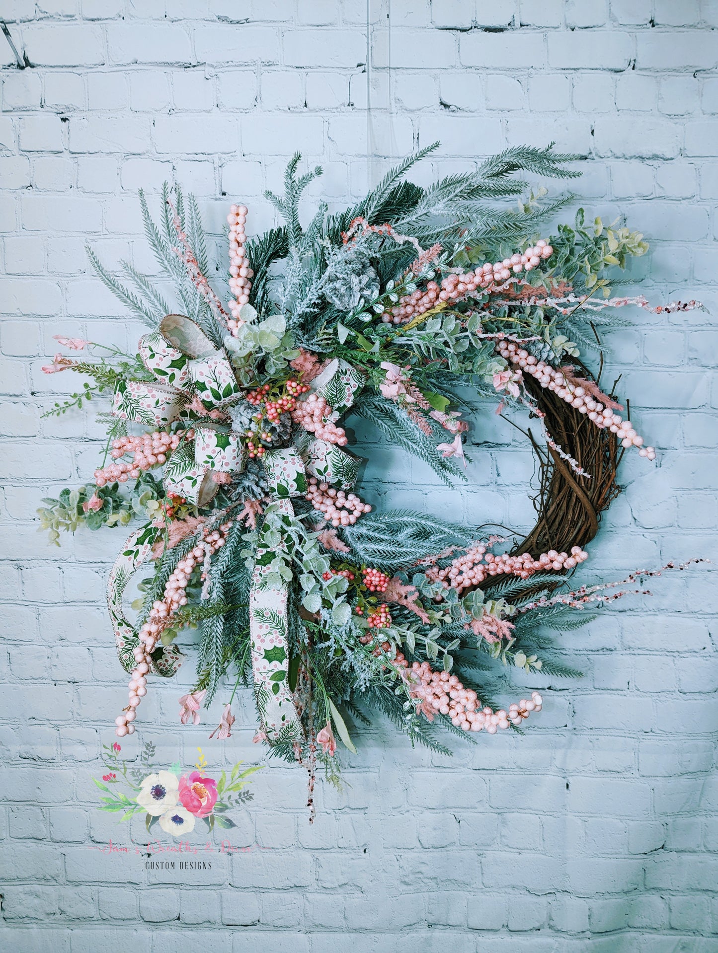 Pink Ice Wreath