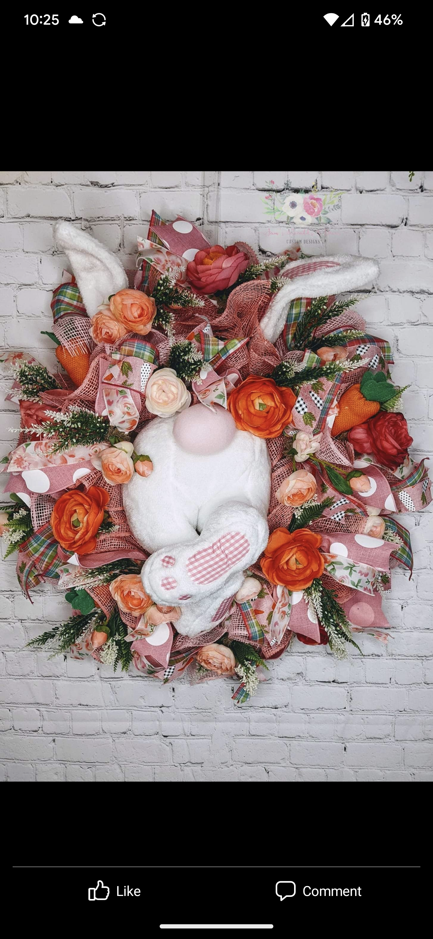 Easter , Cute Bunny bum Wreath