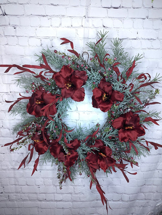 Amaryllis , Rosemary Wreath